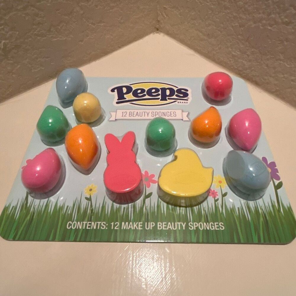 Peeps Beauty Blending Makeup Sponges 12 PC Giftable Pastel Spring Cosmetic NEW